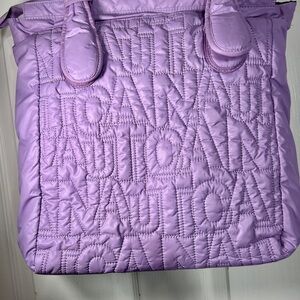 Nautica Lavender Quilted Tote Bag